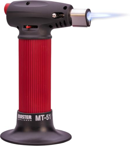 Master Appliance MT-51 Torche professionnelle au butane - Mini torche soufflante à flamme réglable pour le soudage, la cuisson, les réparations électriques et autres - Rechargeable et portable