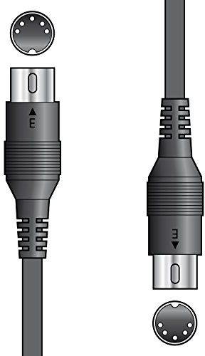 Citronic 0.75 Metre MIDI Lead with 180° 5-Pin DIN Plugs – Premium Quality Flexible Cable, Low Loss Conductors, Global Shielding for Superior Data Transmission