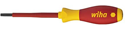 Wiha Schraubendreher SoftFinish® electric slimFix TORX® (36537) T15 x 100 mm für tiefliegende Schrauben, ergonomischer Griff für kraftvolles Drehen, Allrounder für Elektriker, VDE-geprüft, stückgeprüft