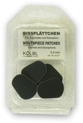 Kölbl Bissplatten 6er Pack B-Klarinette / Saxophon 0,8mm schwarz