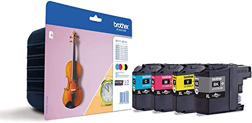 Brother Original XL-Tintenpatronen LC-127 (schwarz, cyan, magenta, gelb) im Value-Pack (für Brother DCP-J4110DW, MFC-J4410DW, MFC-J4510DW, MFC-J4610DW, MFC-J4710DW), XXL