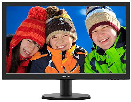 Philips 243V5QHABA Monitor 24 LED MVA Full HD, 1920 x 1080, HDMI, DVI, VGA, Attacco VESA, Nero
