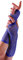 Crazy Chick® Ladies Womens Plain Fishnet Fingerless Long Gloves Fancy Dress Party Accessories Adult Size One (Royal Blue)