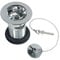 Sink Plug and Link Chain Waste Bathroom Basin Chrome Slotted Drain
