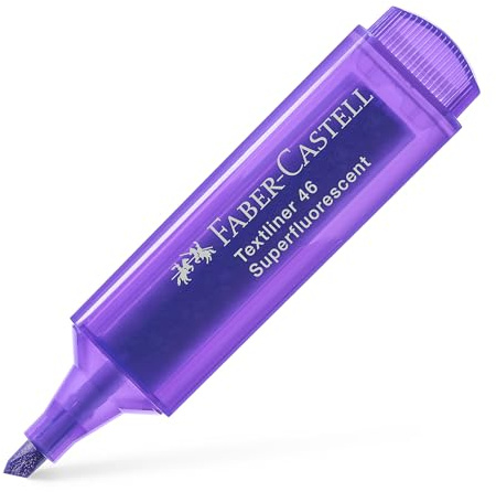 Faber-Castell TEXTLINER 154636 - Evidenziatore, Viola, 10 pezzi