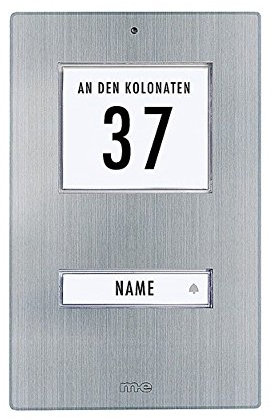 me Klingeltaster mit LED 1 Familienhaus Edelstahl Aufputz 41065 (Einfamilienhaus)