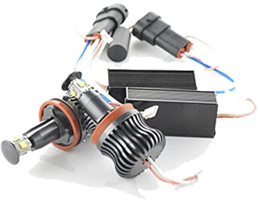 VIGORFLYRUN PARTS LTD 2 PC/par 20w H8 Coche llevó Angel Eyes luz 750lm 6000k