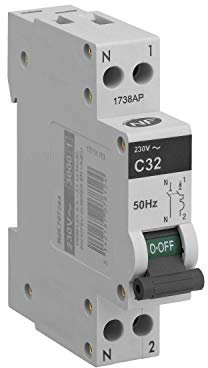 Disjoncteur différentiel TrIPhasé - Disjoncteurs électriques - Tableau électrique - Coffret electrique - Disjoncteur - Disjoncteur 3Ka 1 Module Ph+N | 32A Blanc - Debflex - 707816