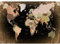Runa Art Fototapete Weltkarte 352 x 250 cm Vlies Tapeten XXL Moderne Wandtapete Wohnzimmer Schlafzimmer Schwarz Braun 9457011a