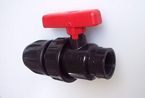 VOXTRADE 20-50 mm KUGELHAHN PN 10 PE-EPDM - Anschluß PE/Innengewinde (Kunststoff, 32mm - 1 IG)