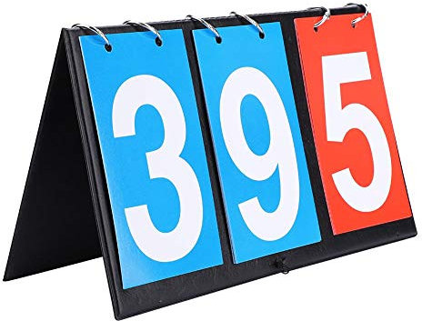 Focket 2/3/4 Anzeigetafel, Sport Anzeigetafel Spielstand Zähler für Tischtennis Basketball(3-stellig)