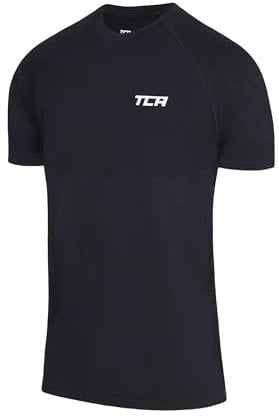 TCA Herren SuperKnit Funktions Laufshirt - Schwarz, L