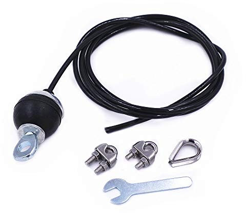 J Bryant Fitness Gym Cable Fitness Pulley Length 2.5m Thick 5mm Adjustable Heavy Duty Steel Pulley Cable for Home Gym Cable Machine Workout Accessories