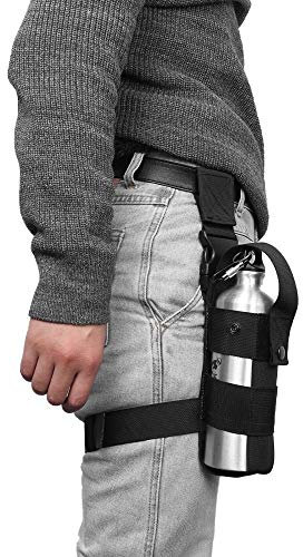 Drop Leg Holder, Spray Holster Adjustable Water Sleeve Bag Bottle Holder Open Top Thigh Pepper Spray Bag for Left/Right Leg