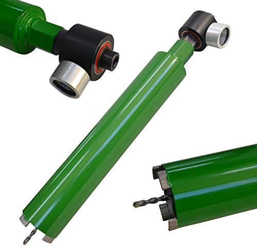 Lasergeschweißte Diamant Trocken-Bohrkrone Ø 52-132 mm x Nutzlänge 400 mm inkl. Staubabsaugung M18 i & Zentrierstange (Ø 202 mm)