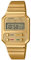 Casio Unisex Quartz Armbanduhr, 40.70mm GehäusegröÃŸe mit Digital Dial digital Zifferblatt und Gold Metallarmband Armband A100WEG-9AEF