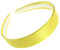 Serre-tête en plastique recouvert de satin jaune de 2,5 cm, sans dents, pour femmes et filles Glitz4Girlz