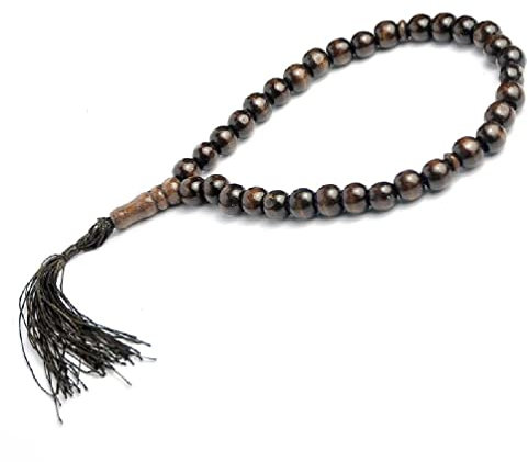 Muslimische Gebetsperlen aus Holz, 8 mm, 33 Tasbih islamischer Rosenkranz – Geburtstagsgeschenk