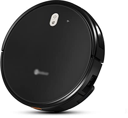 Rwlre Robot Aspirapolvere, Robot Aspirapolvere 6000pa 5200 mAh Ricarica Automatica Regolare per Spazzare E Lavare Casa Intelligente (Color : Black, Size : EU)