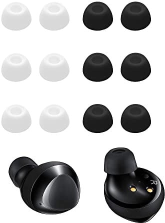kwmobile 12x Ersatzpolster kompatibel mit Samsung Galaxy Buds 2 - Silikon Ersatz Ohrpolster In-Ear Kopfhörer - Headphones Polster