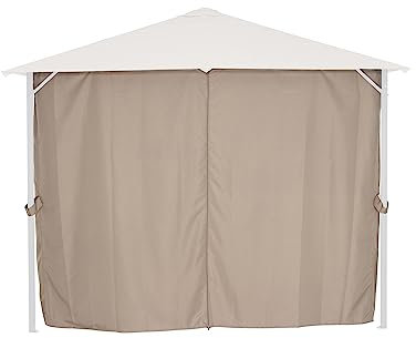 Seitenteile-Set Taupe zu Phoenix Pavillon 3x3 Meter, Bezug aus Polyester, 140g/m² in Taupe, 4 Stück