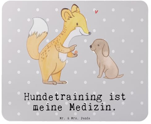 Mr. & Mrs. Panda Mauspad Hundetraining - Geschenk, Sportart, Hobby, Schenken, Computer zubehör, Welpenschule, Arbeitszimmer, PC Zubehör,