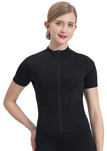 YICHEN Damen Laufjacke Atmungsaktive Sportjacke Langarm Yoga Fitness Shirt Langarm Sportjacke Mit Reißverschluss Trainingsjacke