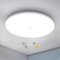 Combuh Plafon Led con Sensor de Movimiento, 18W 220V Lampara Techo con Sensor Crepuscular Interior, IP56 Impermeable 6500K, Luz Techo Detector para Garaje Recibidor Pasillo, Redondo 29.5CM
