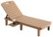 UDPATIO Sonnenliege Mit Getränkehalter, Extra groß Gartenliege mit Verstellbarer Rückenlehne, Liegestuhl Wetterfest für Patio Garten Pool Braun