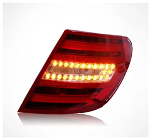 ANATUM Rücklicht für LKW-Anhänger Für Ältere 2007-2012 Jahre W204 Rückleuchten Upgrade Auf Neue C-Klasse Rückleuchten 2012-2014 Rückleuchten Auto Autoteile (Farbe : Only Right Side, Größe : 1 UK)