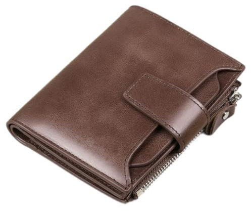 NEWNAN Geldbörse Herren Kurz Leder Portemonnaie Führerschein Kartentasche Portemonnaie Kartentasche in