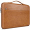 DOMISO 17.3 inch Laptop Sleeve Case Water-Resistant PU Computer Cover Bag for HP, Asus, Dell Notebook,Brown