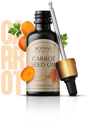 Karottenöl Von BotanyRoom® Tages Gesichtspflege, 50 ml – Gesichts Öl für viele Hauttypen, Tages Pflege mildert Fältchen, für einen frischen und leicht getönten Teint, vegan Karotten Öl