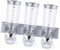 Dry Food Dispenser - Triple Cereal Dispenser, Wall Mounted Candy Dispenser | Food Triple Cereal Dispenser Machine, Wall Mounted Food Storage Dispenser for Snack Rice Cereal Flour Sugar Dry Food