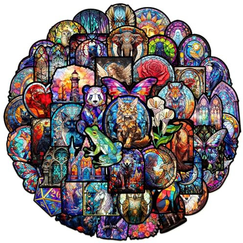 Farbiges Aufkleber 50Pcs für Laptop, Fahrrad, Gepäck, Graffiti-Patches, Gitarrenaufkleber für Skateboard, Gepäck, Fahrradstoßstange, Geschenk für Kinder/Teenager(B)