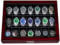 ANWBROAD Uhrenbox 21 Fächern Uhrengehäuse Für Herren Mit Großem Glasdeckel Uhrenvitrine Verschließbarer Uhren Organizer Luxuriöser Uhrenhalter für Geschenk JWB004Y
