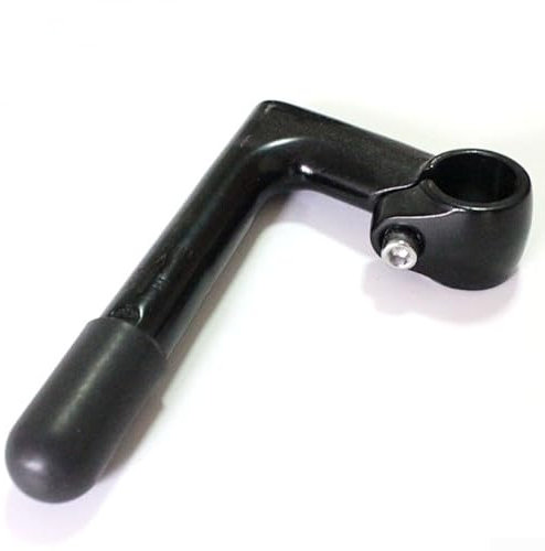 Attacco manubrio per bicicletta, in lega di alluminio, 80 x 150 mm, a collo d'oca, per forcella anteriore da 22,2 mm (nero)