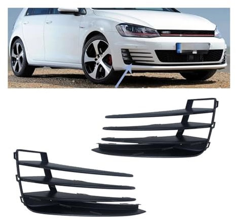 Auto Paraurti Anteriore Fendinebbia Griglia Compatibile for VW Golf 7 GTI 2013-2016 Fendinebbia Aperto Vent Griglia di Aspirazione copertura Della Luce di Nebbia Grill Paraurti(Only 1 Right)