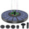 Solar Springbrunnenpumpe 9V mit 6 Düsen 1,4W Schwarz