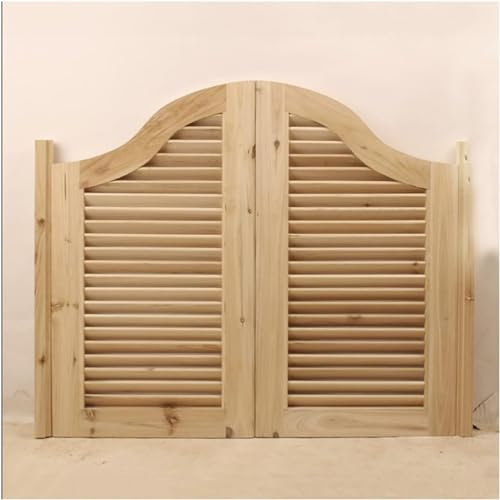 KHLMSRXJ Porte battante Double Porte battante de café Portes battantes de Salon en Bois, Porte battante de café avec charnières, Portes à persiennes Robustes pour Couloir intérieur Porte de