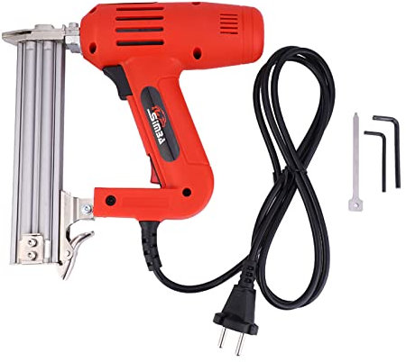 Marhynchus Potente Pistola de Clavos Eléctrica de 2200 W, Capacidad de Clavo Recto F30 de 100 Piezas, para Garantizar un Disparo para Carpintería (Enchufe de la UE)