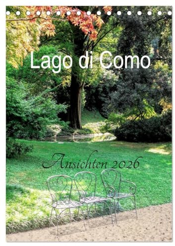Lago di Como Ansichten 2026 (Tischkalender 2026 DIN A5 hoch), CALVENDO Monatskalender: Monatskalender mit künstlerischen Ansichten von Örtlichkeiten rund um den Comer See (CALVENDO Orte)