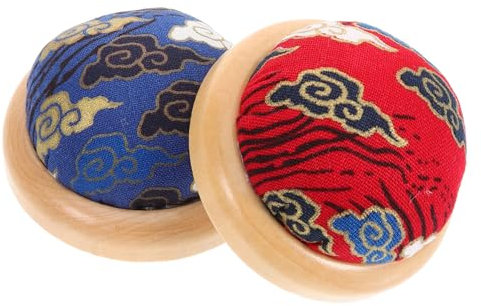 jojofuny 2stücke Teiliges Nadelkissen Aus Holzbasis Wiederverwendbarer Kleiner Stecknadelhalter Für Handarbeit Praktische Nadelsammlung Für Nähen Quilten Sticken Als Nähzubehör Geschenk