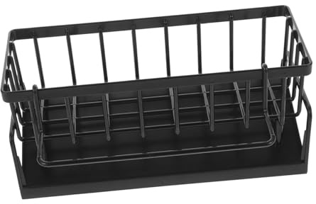 Cabilock Organizador para Fregadero de Cocina Soporte Esponja con Escurridor Integrado sin Taladro Plástico Resistente Almacenamiento Utensilios Limpieza
