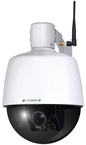 Smartwares WiFi Netzwerk PTZ Dome Kamera mit optischem Zoom für den Außenbereich, C904IP.2 SW