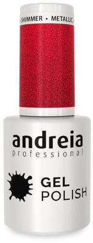 Andreia Semi-Permanent Nail Gel Polish for UV/LED Lamp - Intense Shine and 4 weeks Lasting French Manicure Nail Gel Varnish - Colour 10.5 ml (232 Teal)