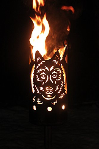 Wolf Fackel - Set mit Stiel und Brennmitteln