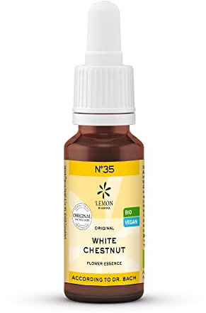 Original Bachblüten Tropfen Nr. 35 White Chestnut (Rosskastanie) von Lemon Pharma, Bio & Vegan