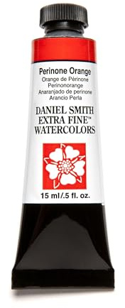 DANIEL SMITH Extra Fine Watercolor Paint, 15ml Tube, Perinone Orange, 284600066