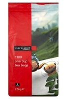 Chef's Larder One Cup Tea Bags Contains 1100 Bags 2.5kg